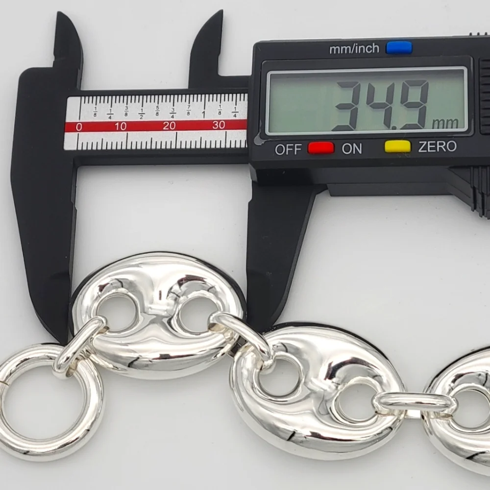 🇮🇹Mia Fiore Mariner Puff Chain Link Sterling Silver/Bronze - Picture 7 of 11